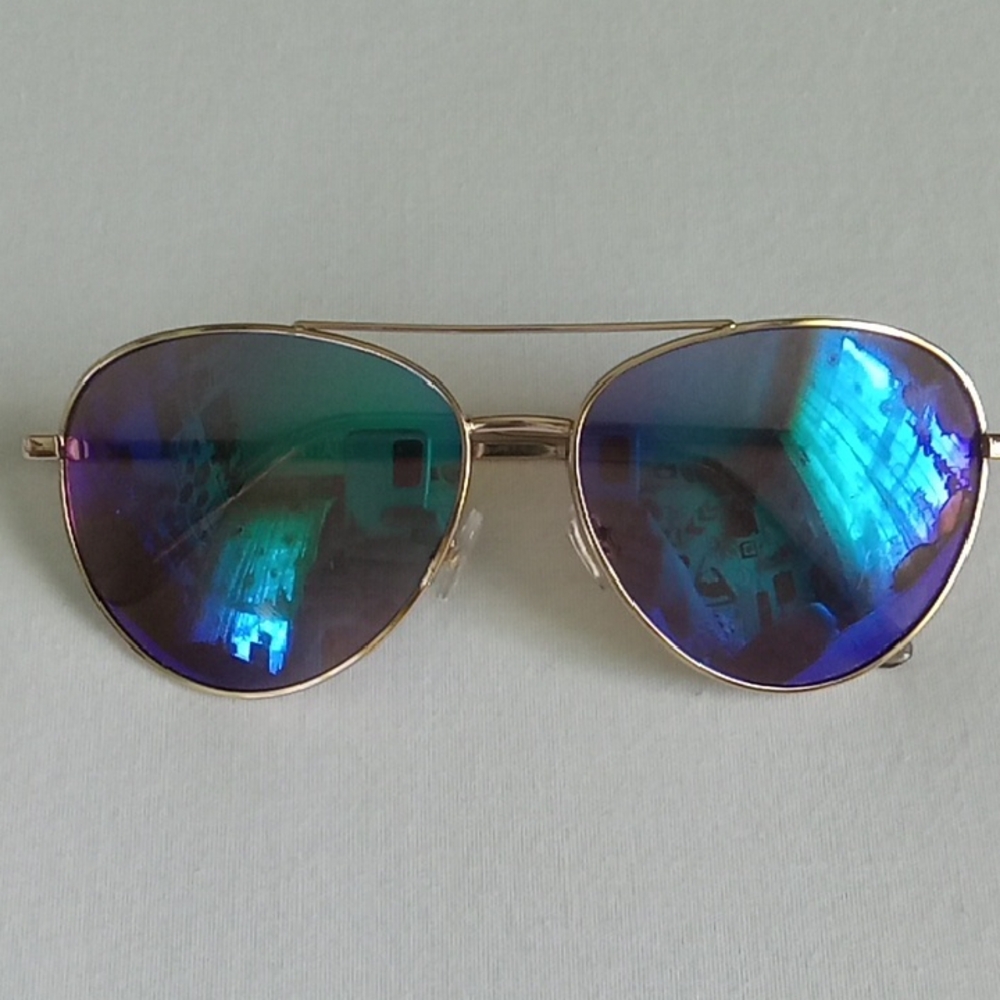 Sunsentials By Foster Grant Reflective Aviator Sunglasses
